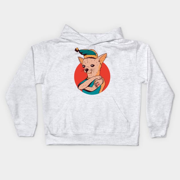 CHIHUAHUA MOM TATTOO Kids Hoodie by jasebro